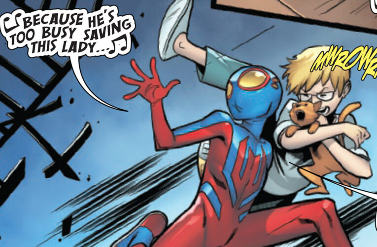 Spider-Boy attempts to write his own theme song in this preview of Spider-Boy #3