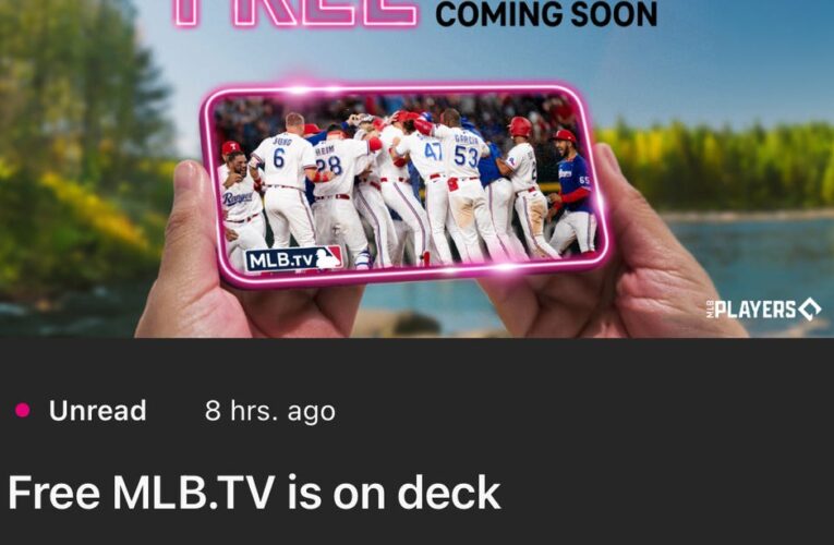 T-Mobile’s Free MLB.TV Offer Will Be Back on March 26     – CNET