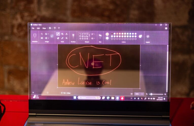 Lenovo’s Transparent Laptop Concept Has a Striking See-Through Look     – CNET