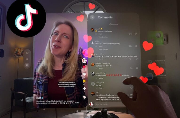 TikTok on the Vision Pro: How Does It Work? video     – CNET